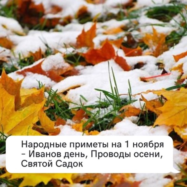 1 Ноября проводы осени