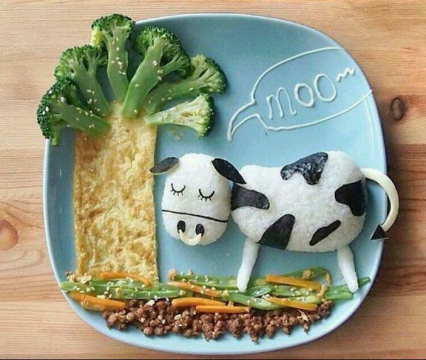 Блюда в виде животных для детей