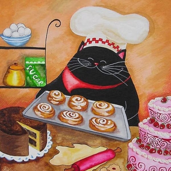 Коты художницы Annya Djachiachvili