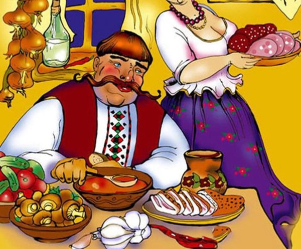Рисунок украинская Национальная кухня