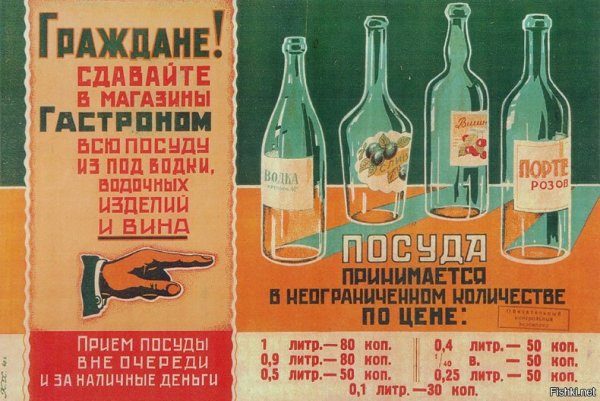 Сбор стеклотары в СССР