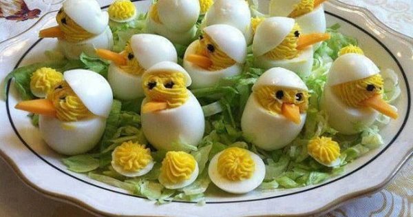 Фаршированные яйца на Пасху