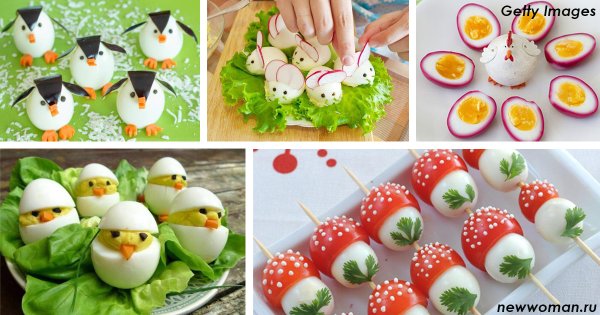 Закуска из яиц на Пасху