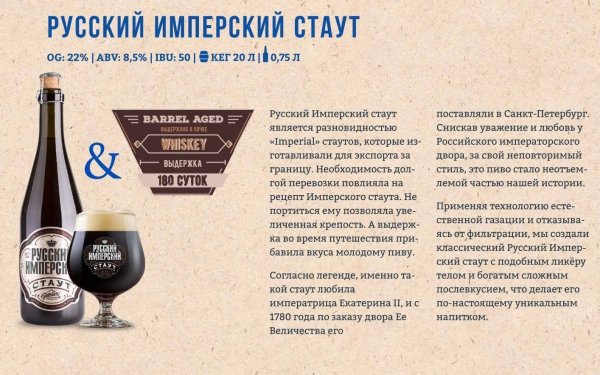 Русский Императорский Стаут пиво