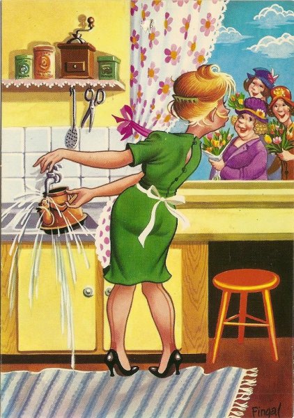 Домохозяйка иллюстрация