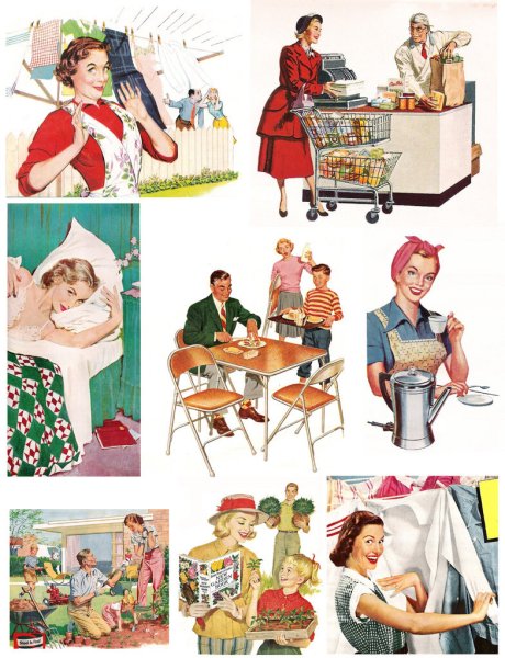 Домохозяйка иллюстрация