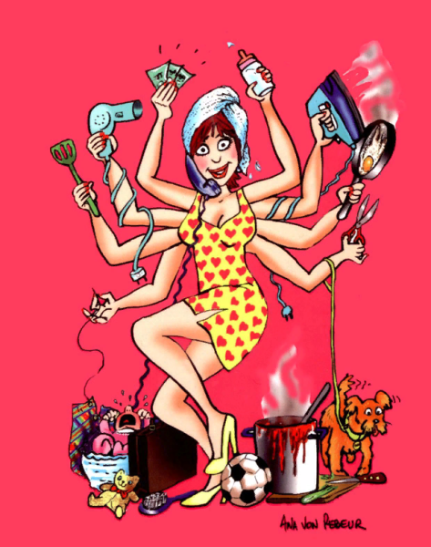 Смешная домохозяйка