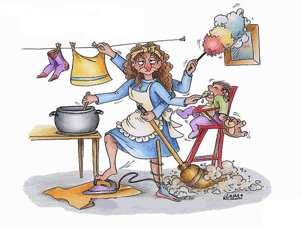 Уставшая хозяйка