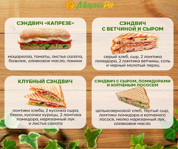 Как приготовить сэндвич на английском