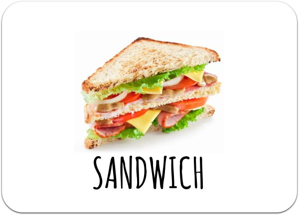 Sandwich карточка для детей