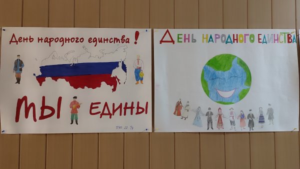 Плакат на день единства народов