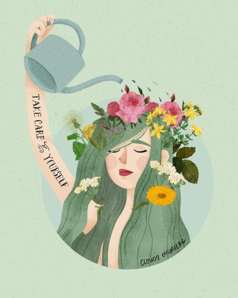 Забота о себе иллюстрации