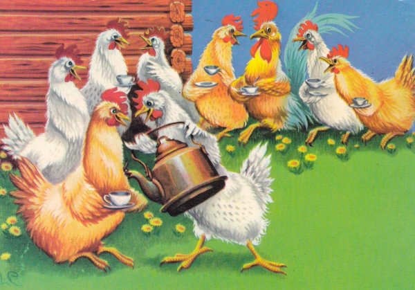Открытки с курочками