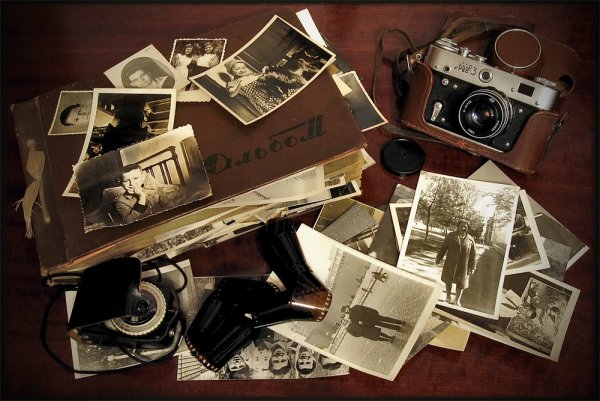 Фотоаппарат и фотоальбом
