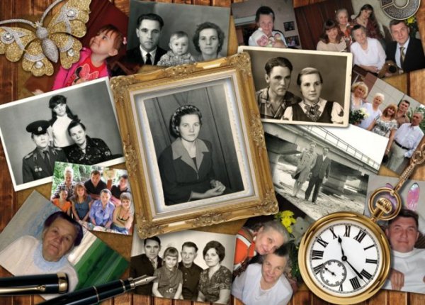 Коллаж семья из фотографий