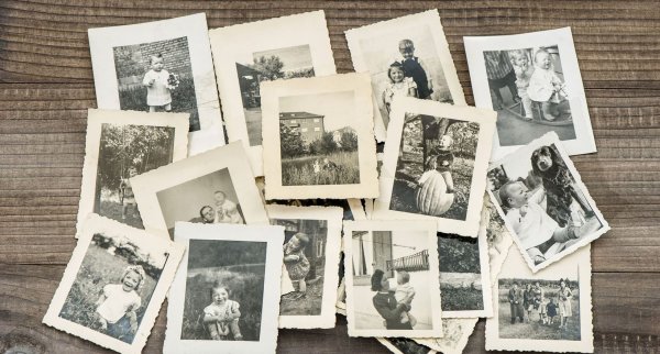 Коллаж старый фотоальбом