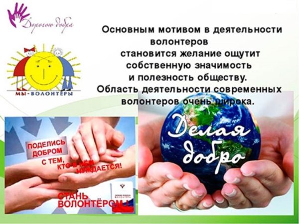 Волонтеры презентация