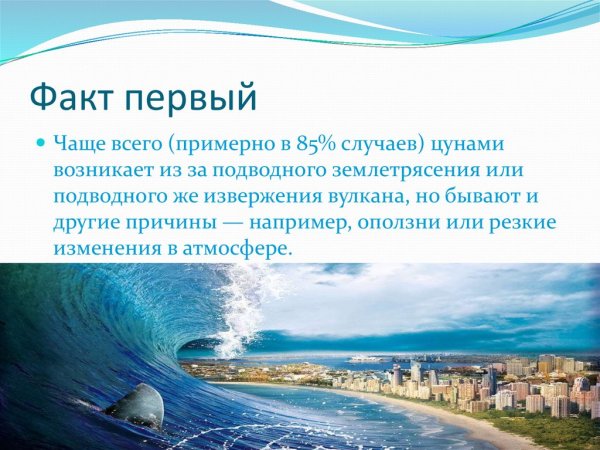 Факты о ЦУНАМИ