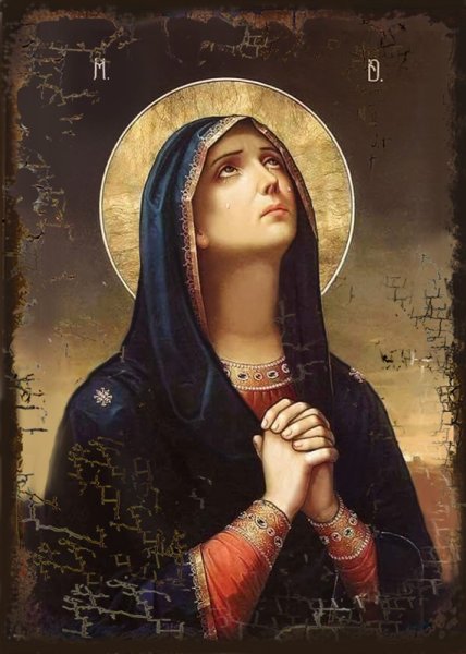 Икона Божьей матери плач Божьей матери