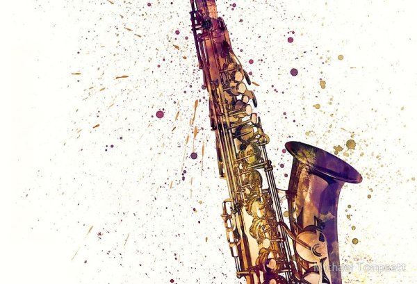 Саксофон абстракт