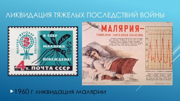 Малярия в СССР ликвидирована