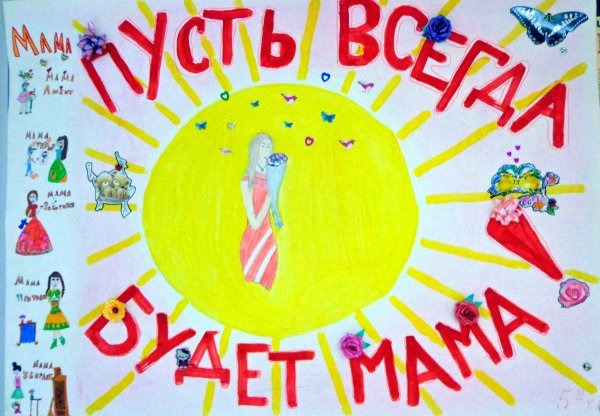 Акция рисунок ко Дню матери