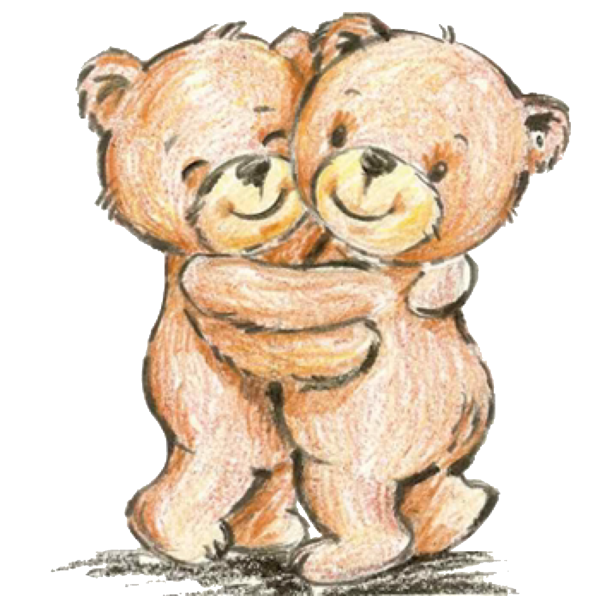 Дружеские объятия мишки