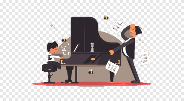 Пианист иллюстрация