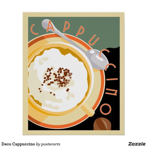 Постер капучино