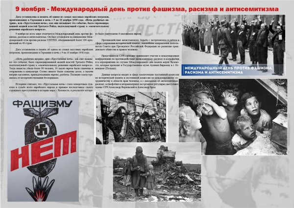 Международный день против фашизма, расизма и антисемитизма
