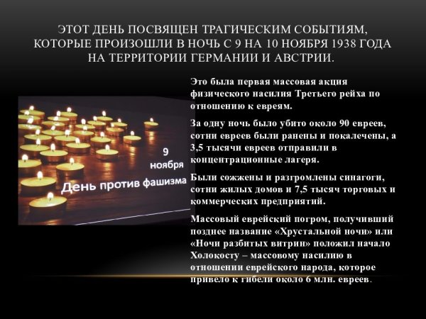 Международный день против фашизма расизма