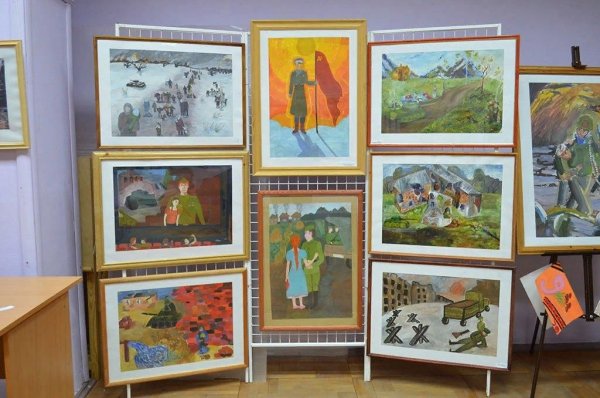 Оформление выставки работ