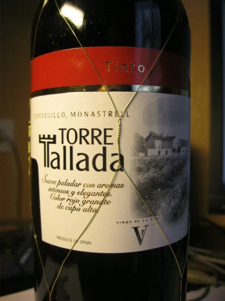 Испанское вино Торре Таллада