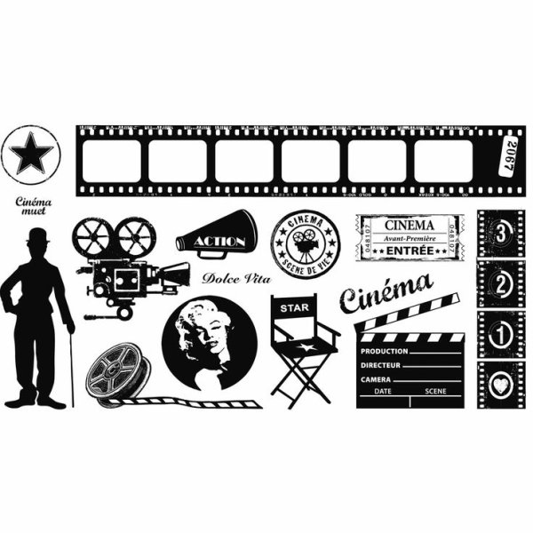 Пригласительные в стиле кино шаблон