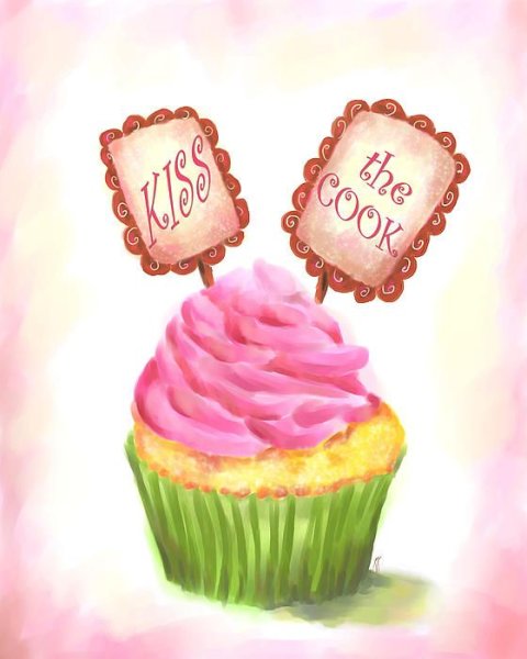 Ванильный кекс рисунок