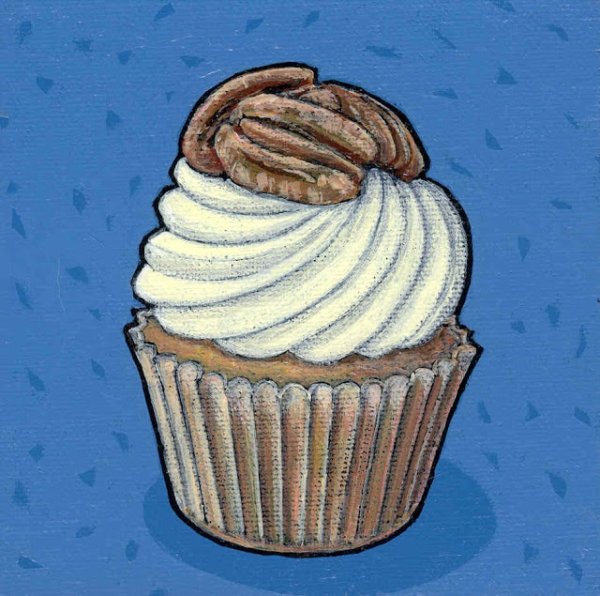 Ванильные кексы иллюстрация