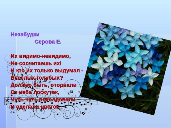 Серова незабудки