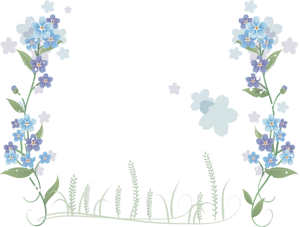 Рамка незабудки