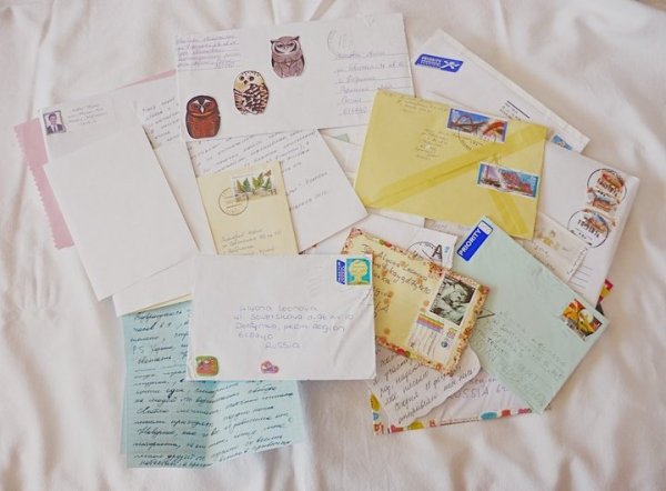 Настоящие письма бумажные
