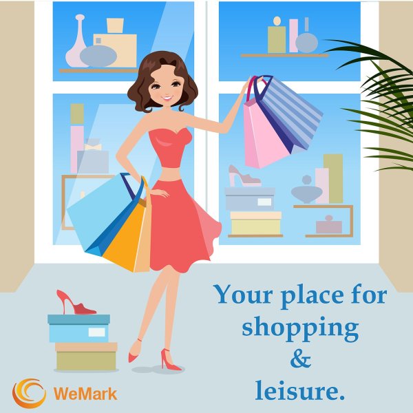 Открытка на шоппинг