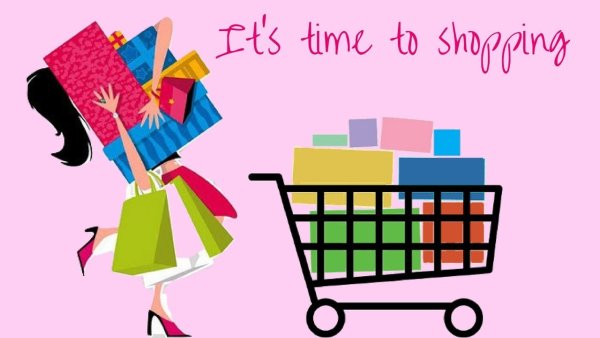 Открытка на шоппинг