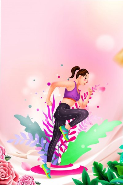 Фитнес фон вертикальный