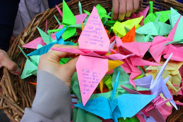 Журавлик Садако оригами