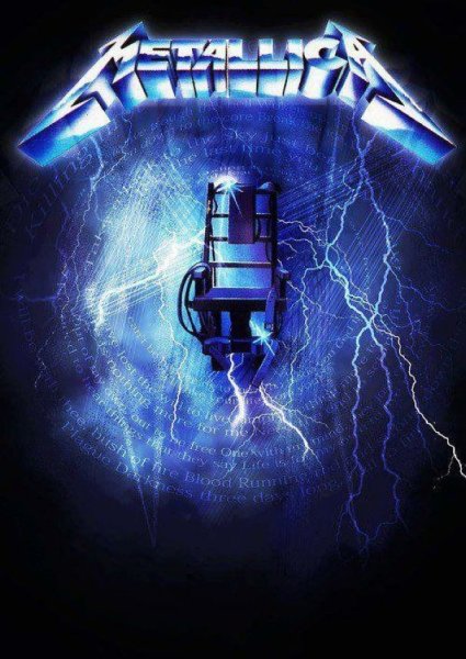 Metallica Ride the Lightning Постер