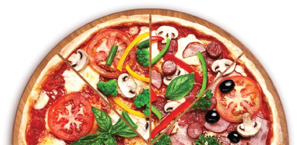 Кусок пиццы без фона