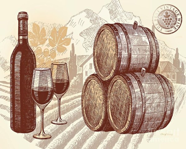 Винные этикетки под старину