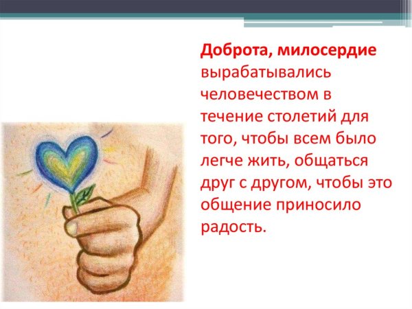 Урок добра и милосердия