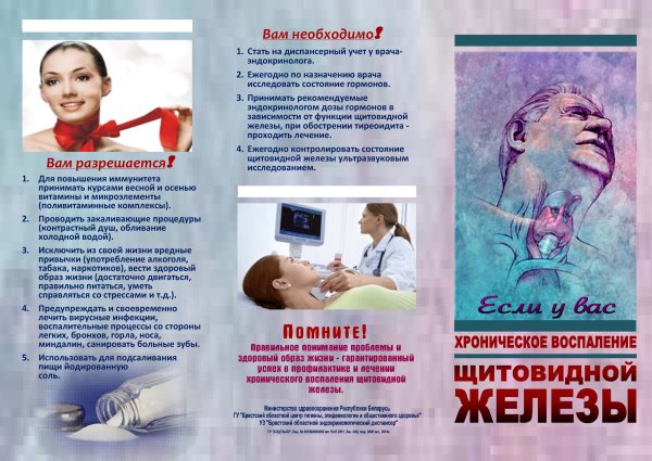 Буклет для пациентов с заболеванием щитовидной железы