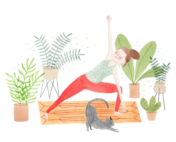 Йога иллюстрации