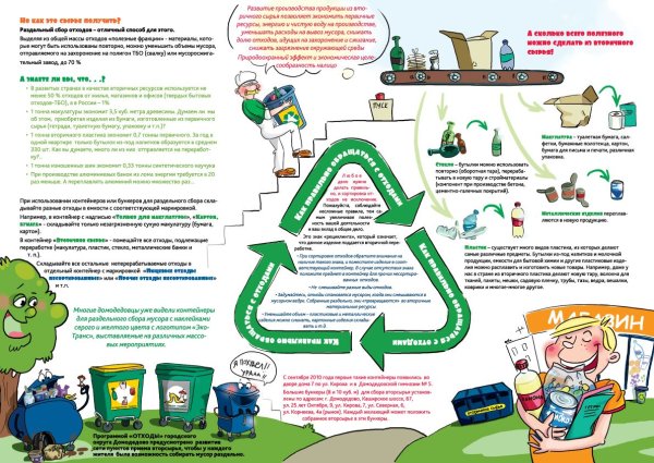 Буклет по переработке мусора
